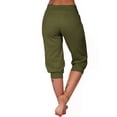 thumbnail image 4 of FNFYFH Women's Plus Size Capri Joggers Drawstring Lounge Sweatpants Athletic Yoga Pants with Pockets, 4 of 10