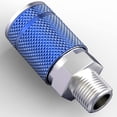 thumbnail image 3 of 3Way 1/4Inch Air Manifold Air Compressor Hose Quick Connect Fitting Air Splitter Blue, 3 of 7