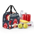 thumbnail image 3 of Kdxio Cute Christmas Gnomes (2) Print Insulated Lunch Bag,Reusable Tote Lunch Box for Women Men,Leakproof Cooler Lunch Bags for Work Office Travel Picnic, 3 of 6