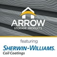 thumbnail image 6 of Arrow Select 8 x 6 x 8 ft Charcoal Steel Storage Shed, 6 of 18