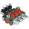 thumbnail image 2 of waltyotur 3 Spool 13 GPM Hydraulic Directional Control Valve, 3600 PSI BSPP Ports Double Acting Hydraulic Valve with Joystick, 2 of 6