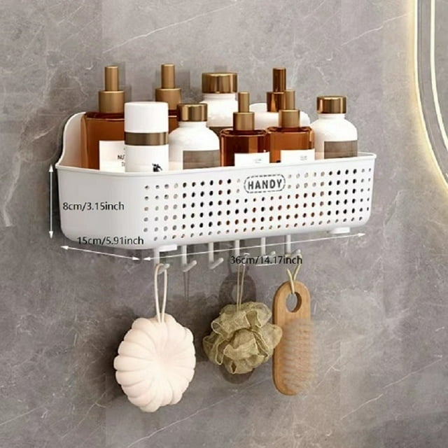 1pc Easy-Install Toilet Storage Rack - Convenient Bathroom Organizer with No Punching Needed