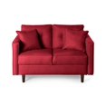 thumbnail image 2 of Sofá Love Seat 2 Plazas Makora de lino Rojo Modelo Marzana, 2 of 7