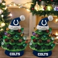 thumbnail image 3 of Indianapolis Colts 2-Pack 4" Ceramic LED Christmas Tree Set, 3 of 3