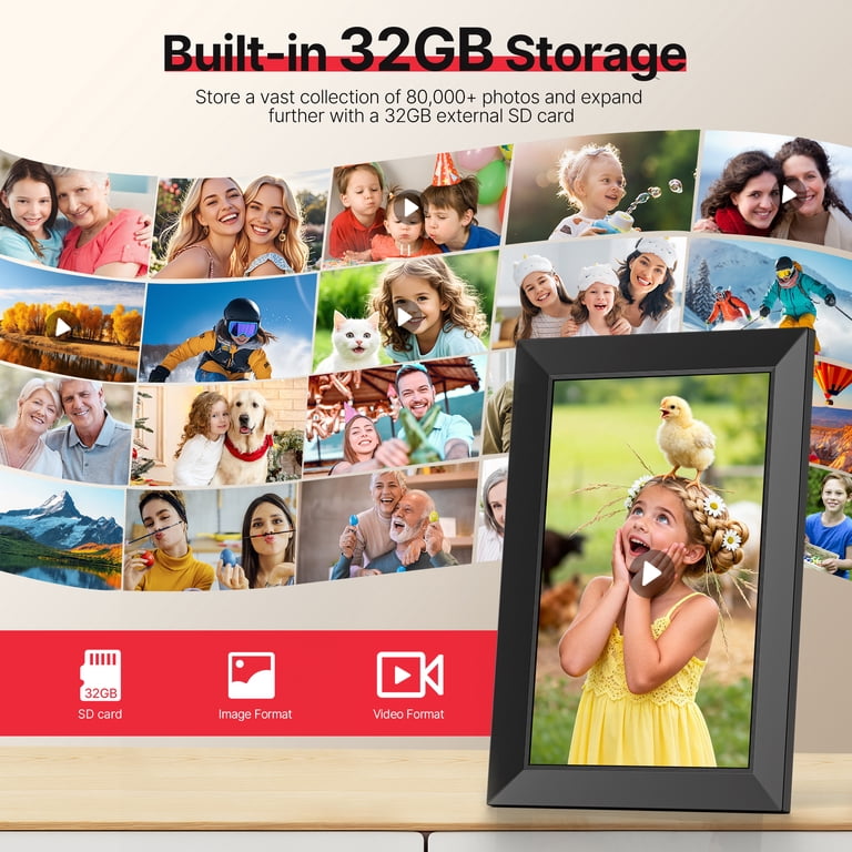 TEMASH Frameo 10.1 Inch WiFi Digital Picture Frame photo 2
