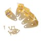 thumbnail image 1 of 25pcs con Tornillos de Marco Fotos Accesorios Artesanía Manualidad Hogar Costura Sunnimix Placa de esquina de la forma L DIY, 1 of 8