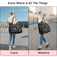 thumbnail image 5 of Halloween Skeleton Coffin Pattern Travel Tote Bags for Women Carry On,Large Weekender Bags for Women Travel,Multi Functional Duffle Bag for Work,Shopping,Sports, 5 of 5