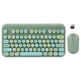 thumbnail image 1 of Teclado USB Ticfox Ratón 2.4GHz Inalámbrico Ergonómico Retro 75 Teclas Juego de Ratón y Teclado para Juegos de Tamaño Completo Verde, 1 of 14