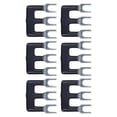 thumbnail image 3 of 20Pcs Black Jumper Terminal Strip Red Copper Fork Type for TB Series 15A 400V Household Factory PVC, 3 of 7