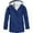 Navy, variant on Girls Winter Jacket, Girls Fleece Lined Raincoat Windbreaker Hooded Jacket for Outdoor Hiking Camping Winter Warm Windproof Softshell Coat,Size:5-6 Years
