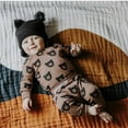 thumbnail image 3 of Toddler Baby Boy Clothes Bear Style Long Sleeve Cotton Tops and Long Pants Set Fall Sweatsuits Outfits Brown 0-3 Months, 3 of 6
