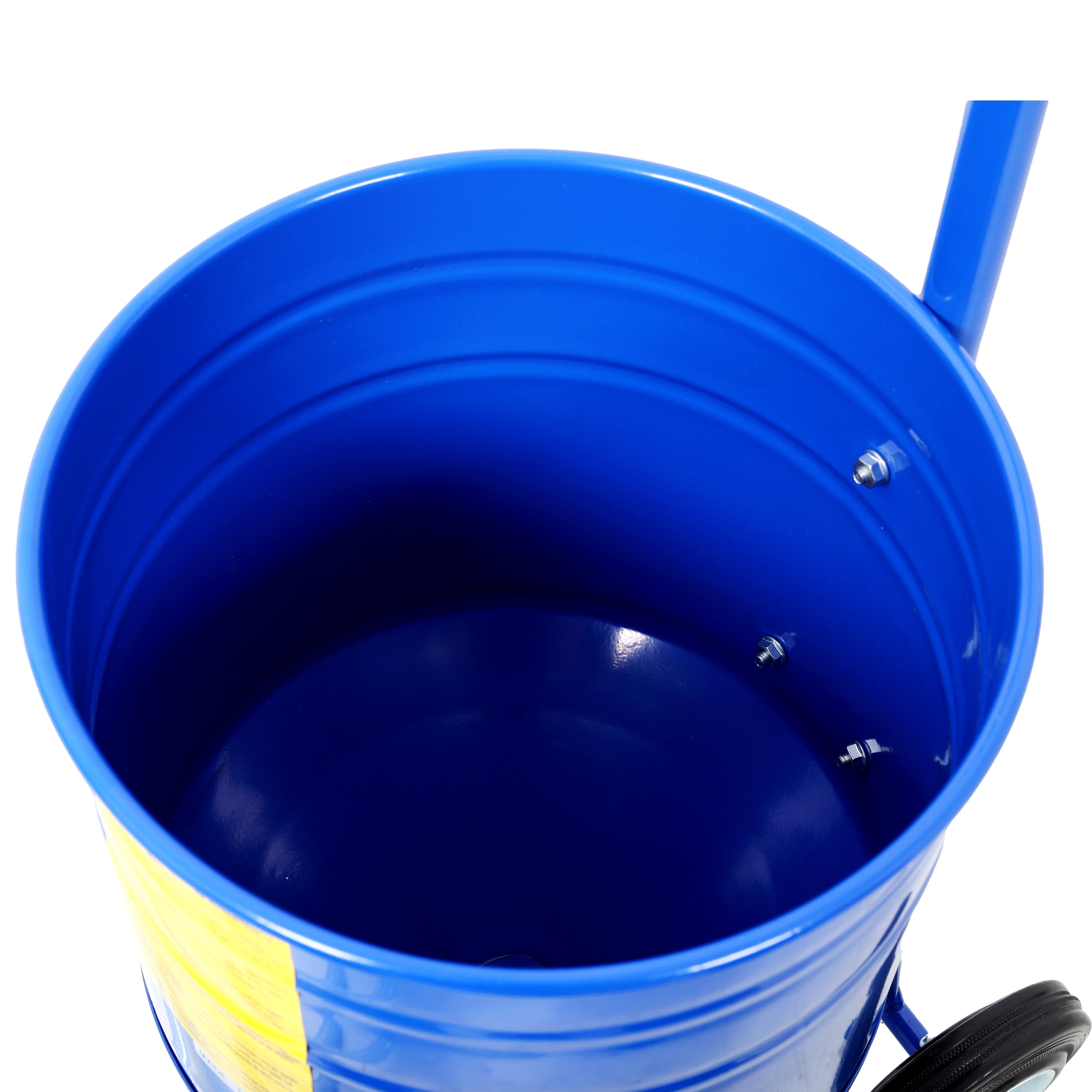 Siphon Feed Sandblaster Set, 9.8FT Hose, 4 Interchangeable Nozzles, Rolling Casters, Blue Powder Coated