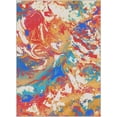 thumbnail image 2 of Well Woven Apollo Flatwoven Harmony Modern Abstract Multi Color 5'3" x 7'3" Area Rug, 2 of 7