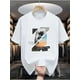 thumbnail image 1 of Men's Summer Casual Crew Neck T-Shirt, 100% Cotton Knit Fabric, Slight Stretch, Regular Fit, Fashionable Print Design, Short-Sleeved Top for Everyday Wear, 1 of 6