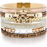 2CFUN Graduation Gifts for Girl 2021 College High School Masters Degree Nurse Graduate Bracelets Jewelry Presents