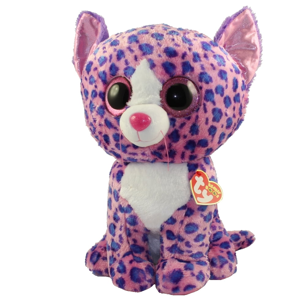 TY Beanie Boos - REAGAN the Leopard (Glitter Eyes)(LARGE Size - 17 inch) *Limited Exclusive