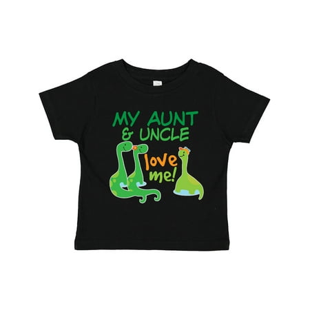 

Inktastic My Aunt and Uncle Love Me Dinosaur Gift Toddler Boy Girl T-Shirt