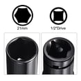 thumbnail image 3 of Unique Bargains Socket Accessory Set, 21mm Deep Socket 1/4' Hex Shank Impact Adapter with 1/2' Drive, 3 of 5