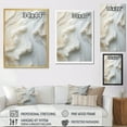 thumbnail image 4 of Designart "Flow Of Abstract Milky White II" Abstract Shapes Floater Framed Wall Art Prints, 4 of 5