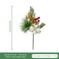 thumbnail image 3 of Artificial Christmas Picks Assorted Faux Pine Picks Red Berry Picks Stems Spray Twigs Evergreen Branches for DIY Holiday Art Gift Craft Garland Ornament Floral Arrangement Wreath 12.2", 3 of 3