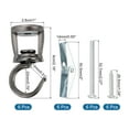 thumbnail image 2 of Ceiling Hooks, 6 Pack - Metal Ceiling Hooks for Hanging Plants, Screw-in Plant Hooks for Ceiling (Black), 2 of 6