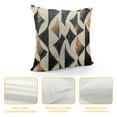 thumbnail image 4 of Heduofu Black and Cream Boho  Geometric Bohemian Ethnic Cushion Case Vintage Pillow Case Black Throw PillowCase for Party Sofa Couch Bed Indoor Living Room 12x12in, 4 of 5
