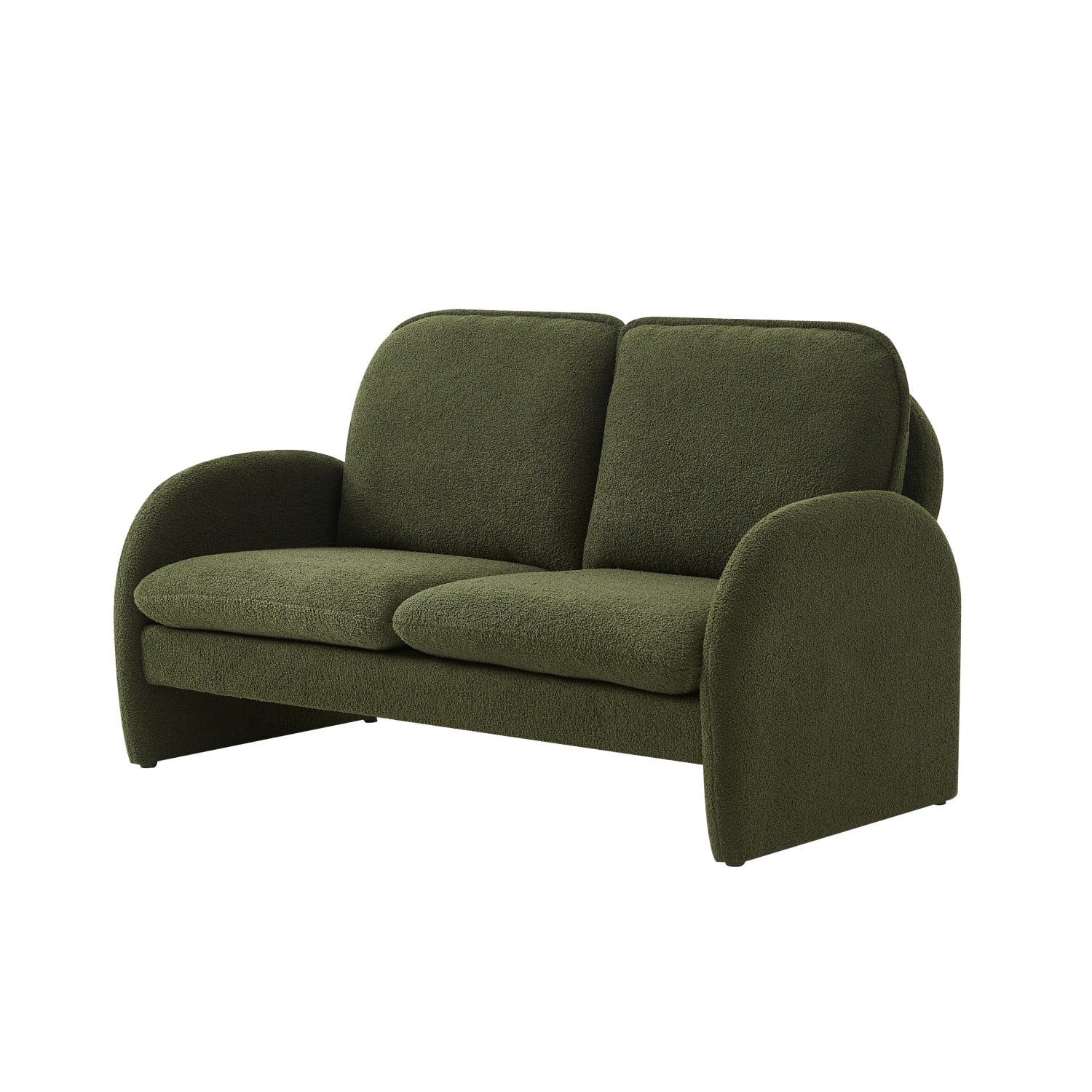 Gewnee 59" Loveseat Sofa Small Couch for Living Room, Sherpa Fabric Upholstered Loveseat Sofa Couch, Small Loveseat Sofa for Apartment, Bedroom
