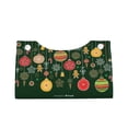 thumbnail image 2 of Naloa Christmas Print Leather Tissue Box Cover Rectangle | Long Tissue Box Cover | Tissue Box Holder | Tissue Holder for Bathroom, 2 of 9