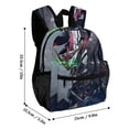 thumbnail image 2 of Mobile Suit Gundam Backpacks 13 Inch Lightweight Casual Bookbags Travel Daypack Bookbags for Camping Hiking, 2 of 8