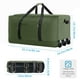 thumbnail image 2 of Bolsa de viaje Finnhomy, 120 L, plegable con 3 ruedas, 82 x 36 x 40 cm, color verde, 2 of 7