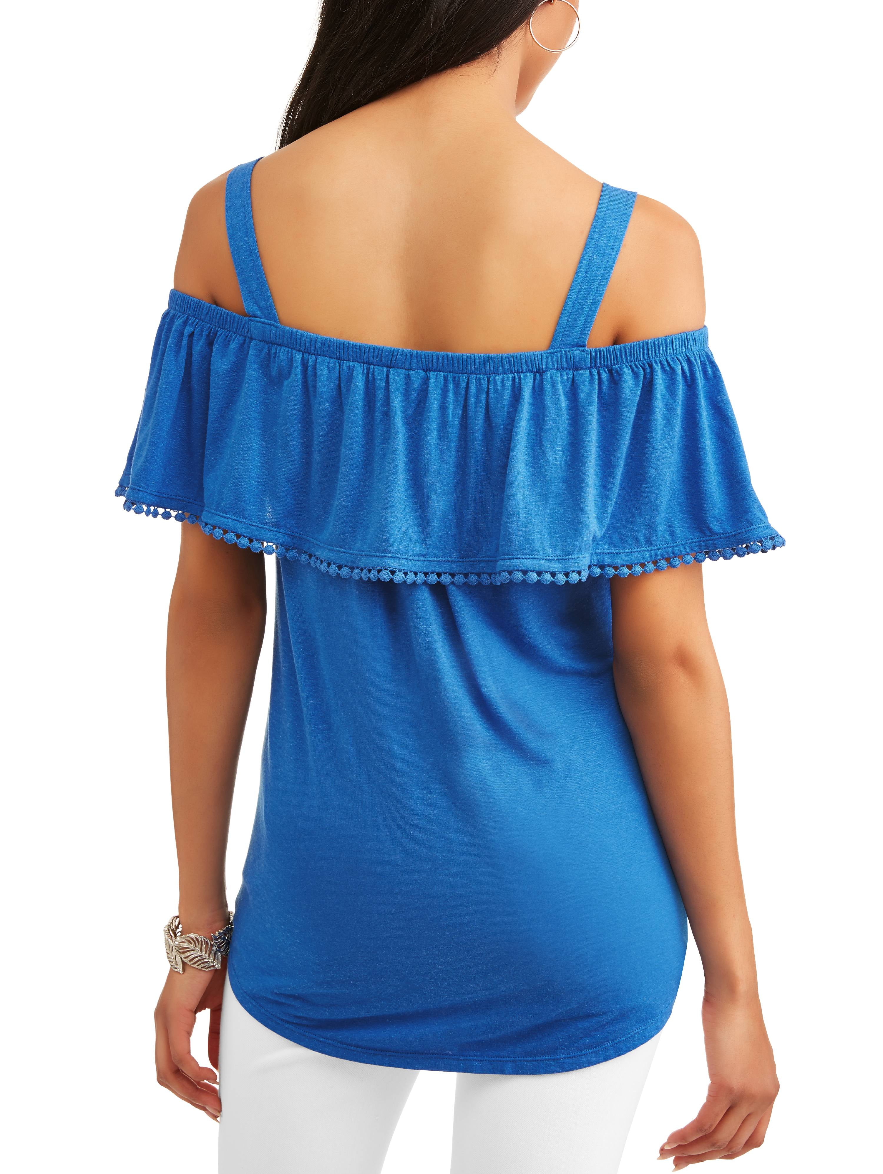 black off the shoulder top walmart