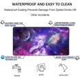 thumbnail image 4 of Desk Mat, Gaming Mouse Pad, Extra Large Mouse Pad, Waterproof XL Extended Mouse Pad with Stitched Edge, Non-Slip Large Ergonomic Mouse Pad for Computer Laptop, 31.5"x15.7" x 0.12", Galaxy, 4 of 6