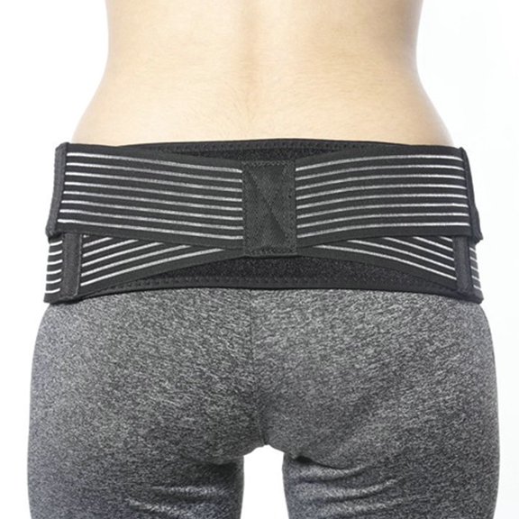 Vogacara Cinturón de cadera para mujer, reemplazo portátil, ajustable, reutilizable, doble correa, elástico, Flexible, tamaño libre, accesorios de Protección de la piel Vogacara CE014675-01