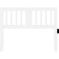 thumbnail image 4 of Pemberly Row Traditional Solid Wood Full Headboard with USB Charger in White, 4 of 5