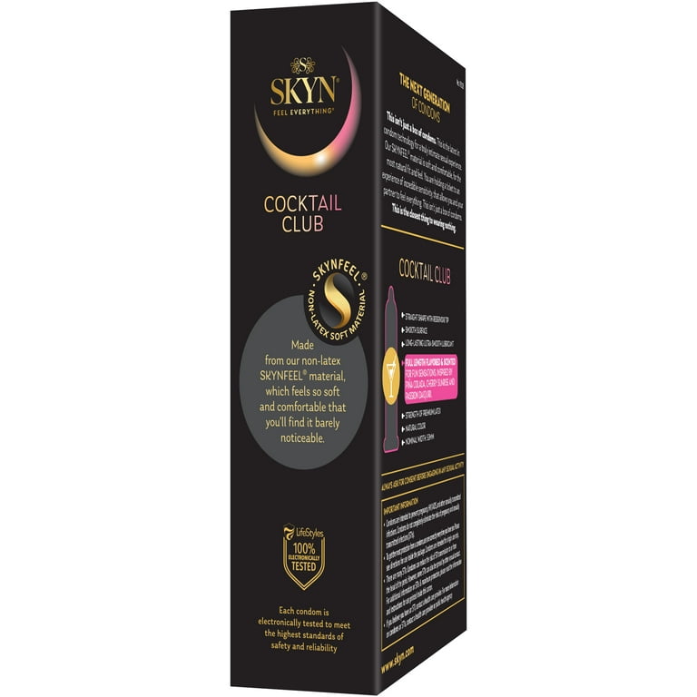 3 pack) SKYN Cocktail Club Flavored Non-Latex Lubricated Condoms, 10 Count  - Walmart.com