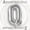 Silver, variant on Gold Letter S Mylar Foil Balloon 32" - Helium or Air Inflatable Metallic Balloons for Birthday, Wedding Anniversary, Graduation, Corporate Party Decor