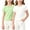 2pcs Green+White, variant on Girls Short Sleeve T-Shirts Summer Cute Ruffle Crew Neck Shirts Toddler Girls Solid Color Basic Tee, Sizes 4-5 Years