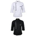 thumbnail image 1 of Chaqueta para proteger Hotel Manga Chaqueta para proteger Hotel Cocina Negro Hugo Chaqueta de chef de manga larga, 1 of 10