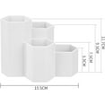 thumbnail image 2 of (White) Hexagonal Pen Holder, Plastic Hexagonal Pen Holder, Pencil Organizer, Stationery Hexagonal Pen Holder, Multifunction Pencil Container, Pencil Pot, 2 of 5