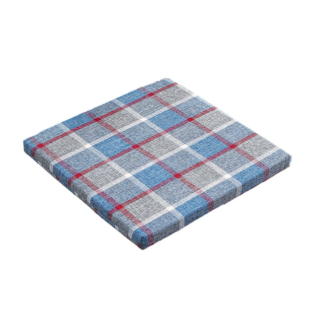 Cojines de asiento para Sillas de Oficina, Cojines de Silla de Comedor 40x40cm, Cojineta de Lino Desmontable Lavable con Correa Antideslizante, Cojinetes de Silla para Sillas de Comedor