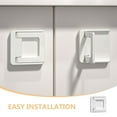 thumbnail image 3 of Sliding Door Safety Lock for Child Proofing with Movable Design and Easy Installation 4 Pcs White, 3 of 8
