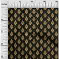 thumbnail image 1 of oneOone Polyester Lycra Black Fabric Leaves & Floral Block Sewing Craft Projects Fabric Prints By Yard 56 Inch Wide, 1 of 4
