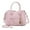 Blush, variant on MKF Collection Valeria Women's Satchel Bag Vegan Leather Shoulder Bag Handbag Purse With Keyring by Mia K. - Wine