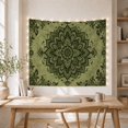 thumbnail image 5 of Floral Garden Mandala with Dominates Concentric Layers, Nostalgic Vintage for Botanical Art Lovers, Wall Decor, Valentine'S Day Gift, Tapestry Wall Hanging for Dorm and Living Room, 5 of 7
