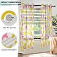 thumbnail image 3 of Yayeee Window Curtains Light Filtering 63"x42" Grommet Panel Pair Home Living Room Decor, White Stars Pattern, 3 of 7