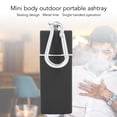 thumbnail image 3 of Mini Portable Pocket Ashtray, Zinc Alloy Portable Mini Ashtray Keychain  For  For Car Black,Red,Gold,,Silver, 3 of 8
