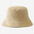 thumbnail image 5 of CoCopeanut New Corduroy Bucket Hats Women Casual Fisherman Hat Men Autumn Winter Warm Basin Hat Plain Shade Cap Panama Solid 9 Colors, 5 of 6
