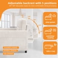 thumbnail image 5 of Craftian 3-in-1 Convertible Futon Sofa Bed, Modern Sleeper Sofa with Pull-Out Bed for Small Place, Beige, 5 of 10
