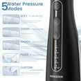 thumbnail image 2 of KIDSCOTER Hydropulseur 300 ml, 5 Modes, Réservoir Amovible, IPX7 Waterproof, Noir, 2 of 8