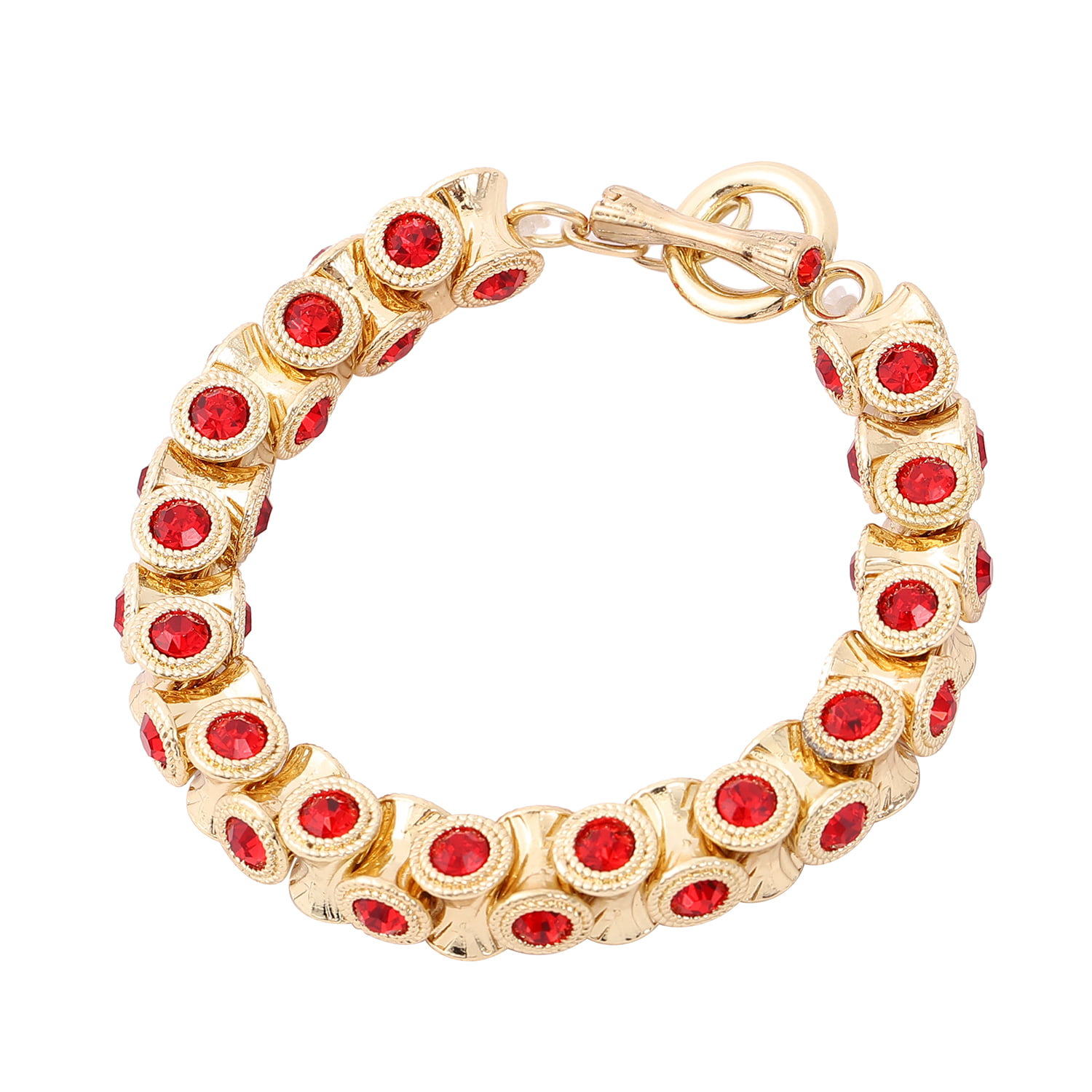 5'' with 1'' Extender Details about   Gold Finish Red Enamel Butterfly Charm Bracelet 